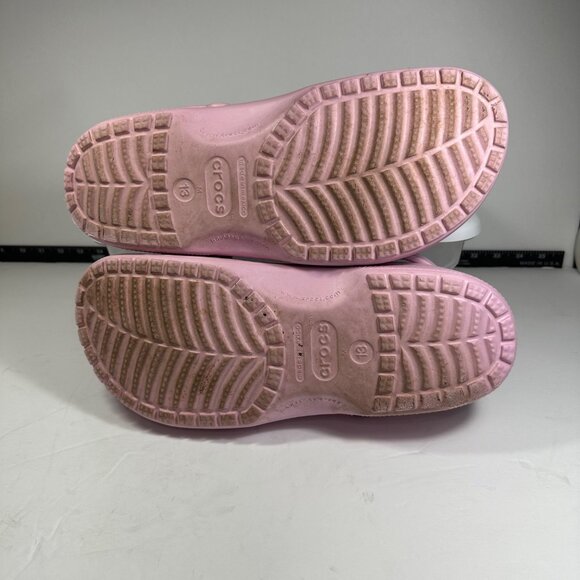 Classic Pink Crocs Clogs Size M 13 Lightweight Slip-On Comfort Shoes - Picture 10 of 11
